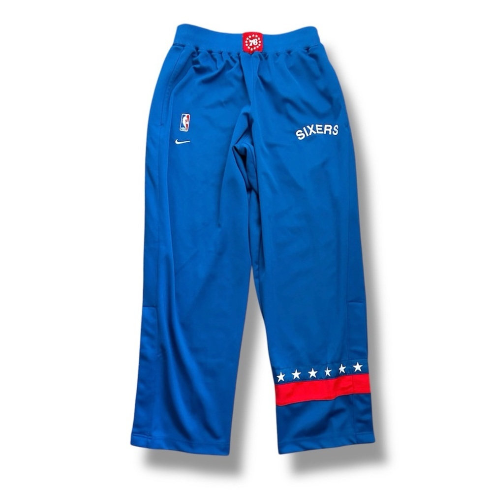 Vintage Nike Philadelphia 76ers Retro 1966 Ankle Snap Warmup Pants Mens Sz Large